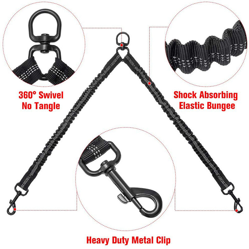 Elastic bungee section and clip close-up