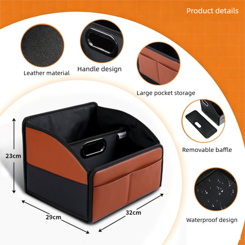 Black-brown boot organiser dimension diagram showing 29 cm, 32 cm and 23 cm